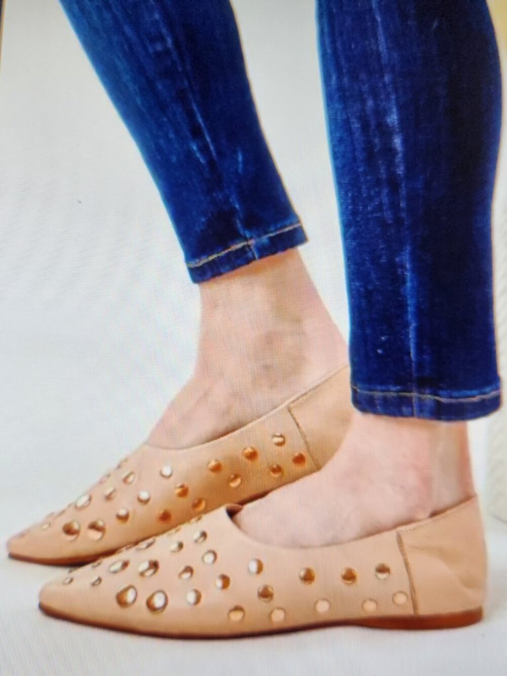 Naughty Monkey "Hariette" Studded Flats. NIB. Size EU 38/US 7.5